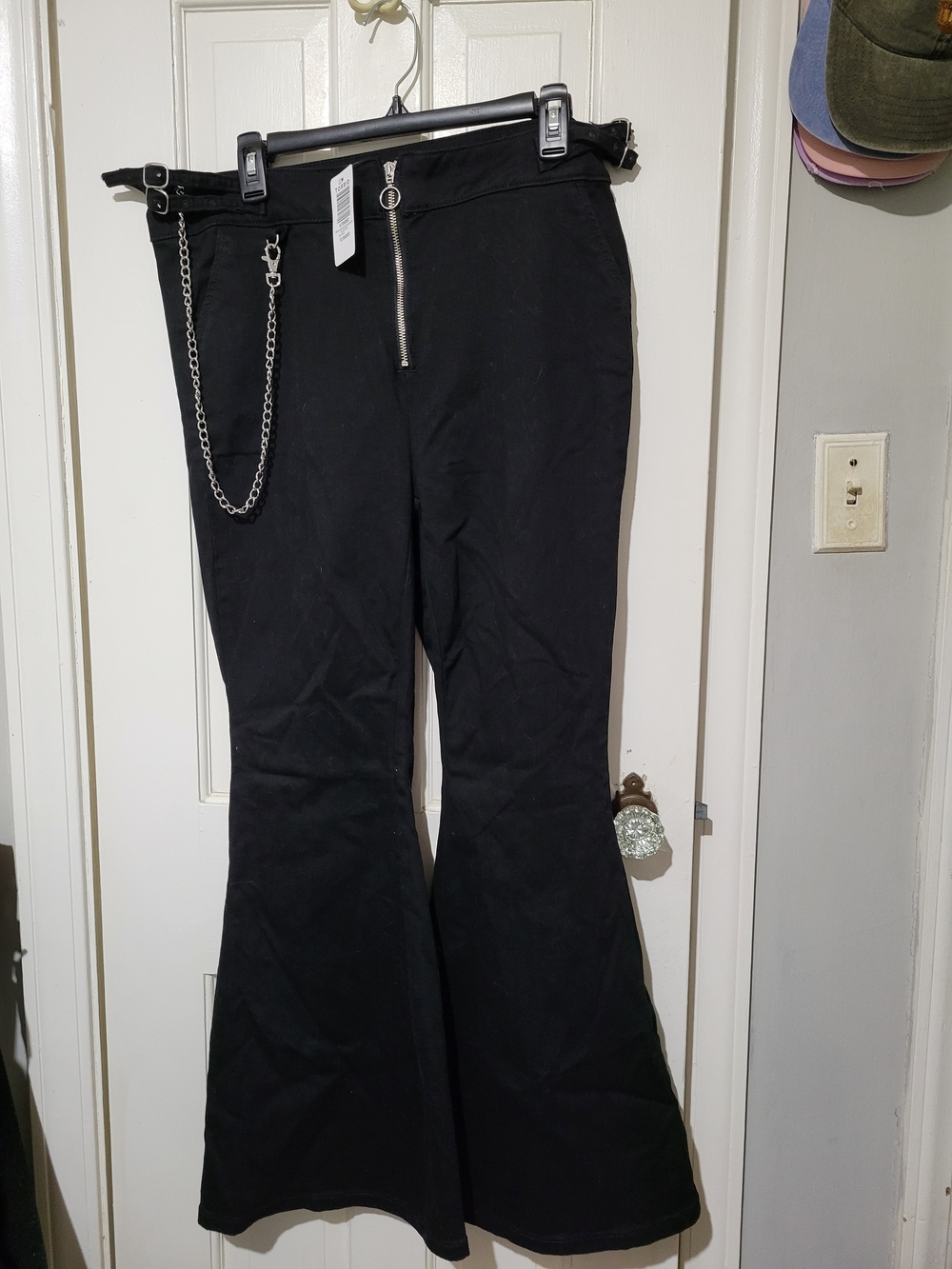 torrid Nightfall Black Superflare Jeans with Ring Zip